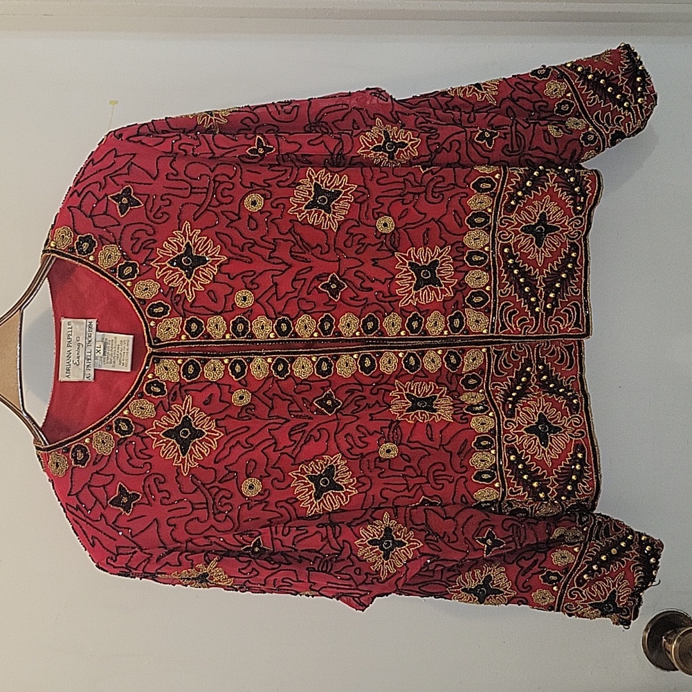 Adrianna Pappell Evening Beaded/studded Jacket